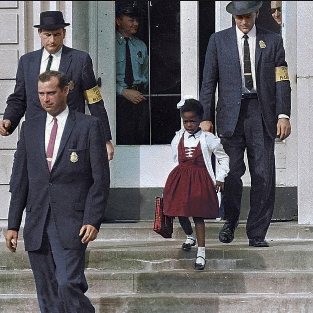 Marshals protecting Ruby Bridges at age six