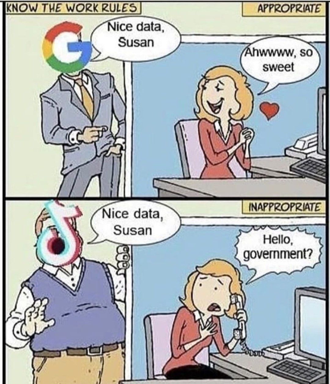 Dual standard for Google and TikTok