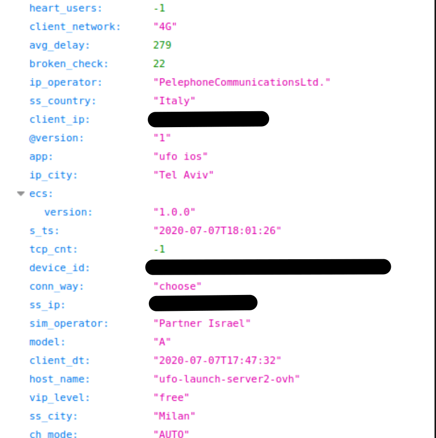 Entry shows us connecting to a server in Milan, Italy