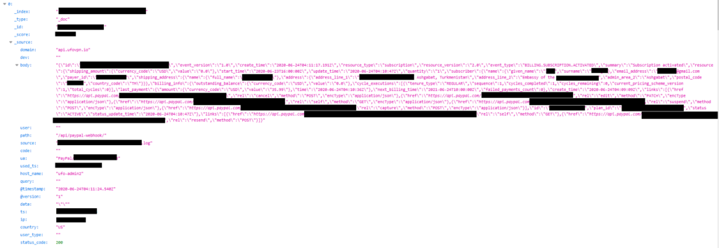 This log shows the full names for both the account holder and payer – two different individuals, who are representatives of a foreign embassy based in Turkmenistan.