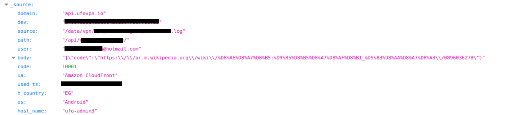 VPN log full path